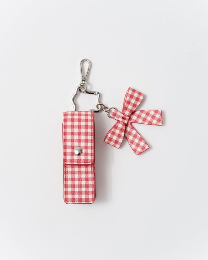 あさぎーにょ poppy Charm lip caseギンガム