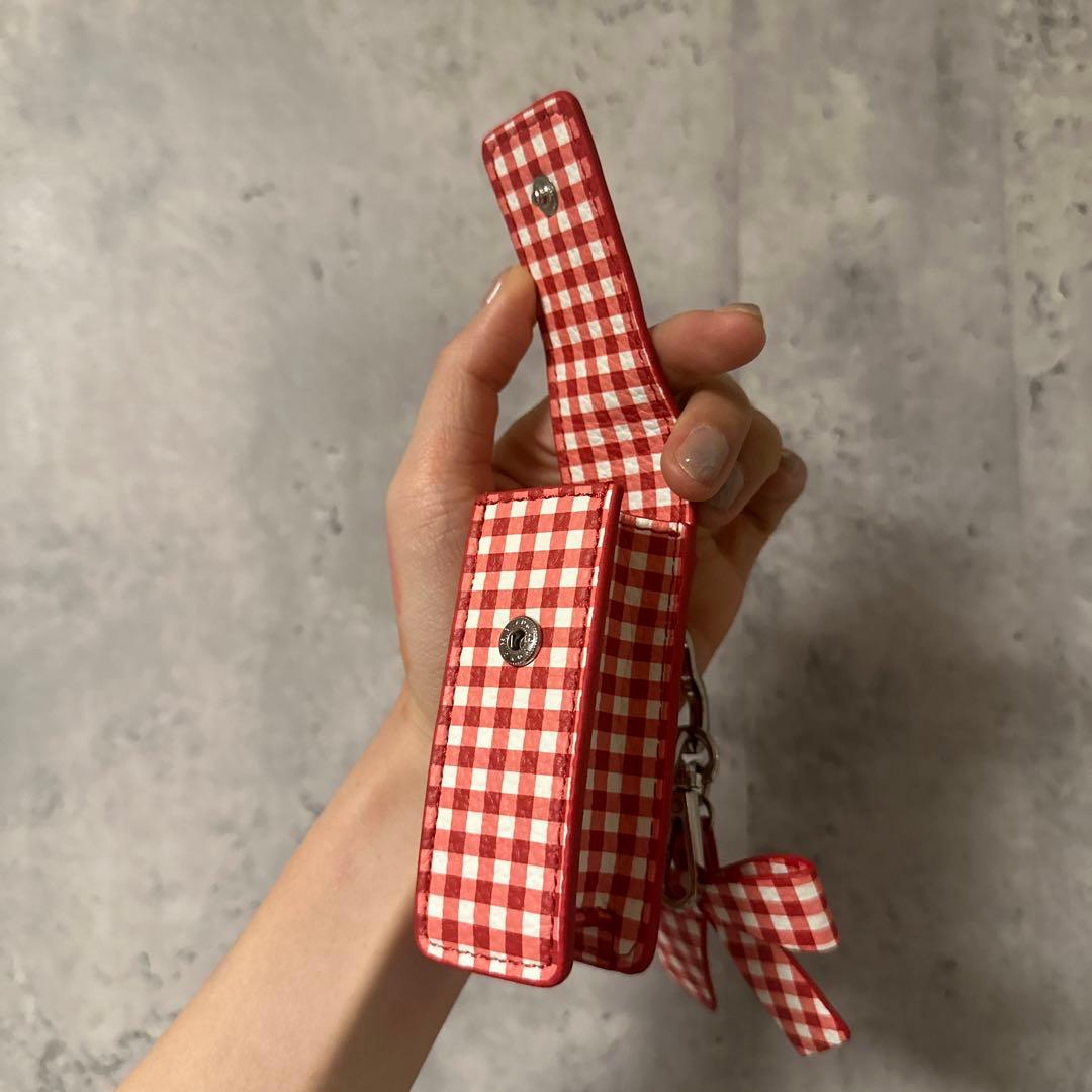 あさぎーにょ poppy Charm lip caseギンガム