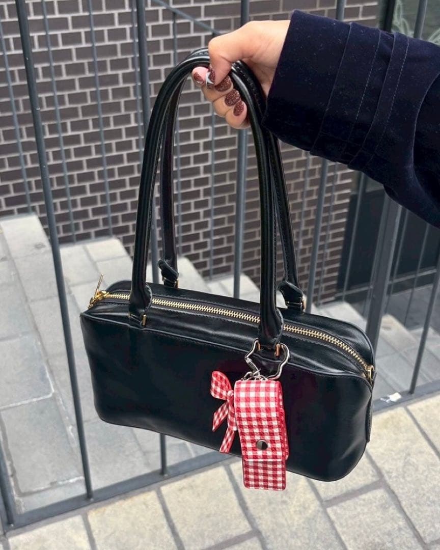 あさぎーにょ poppy Charm lip caseギンガム