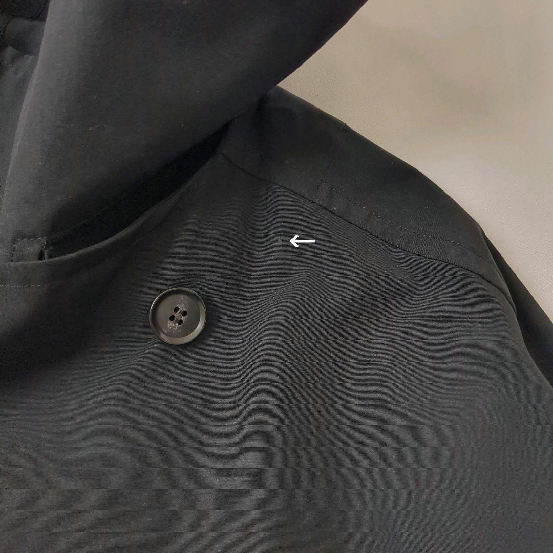 VACHEMENT│2wayフーデッド ショートコート ノーカラー ブラック