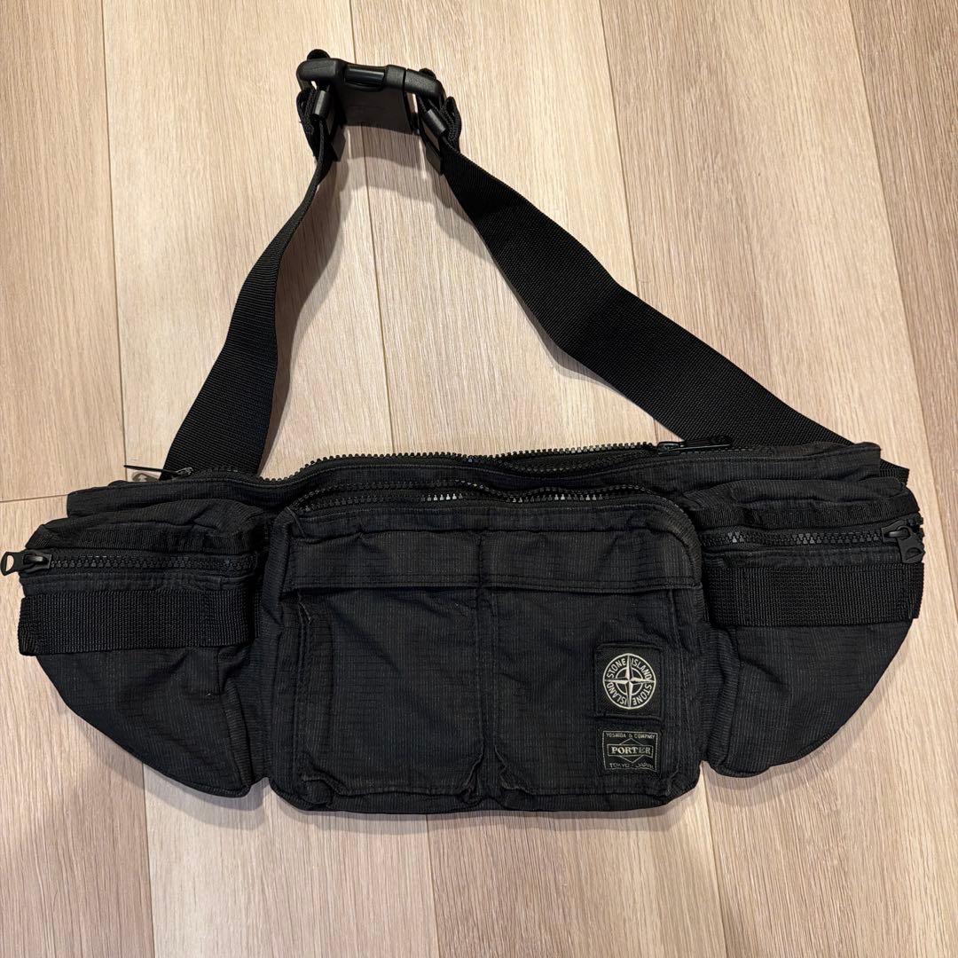 【希少】STONE  × PORTER ウエストバッグ ブラック
