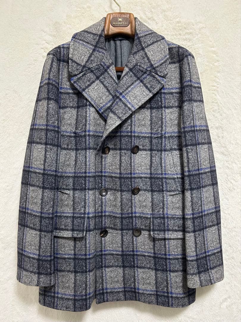 【極美品】チルコロ1901 メンズ ダブルチェスターコート 50 LL グレー