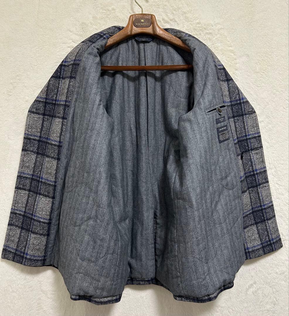 【極美品】チルコロ1901 メンズ ダブルチェスターコート 50 LL グレー