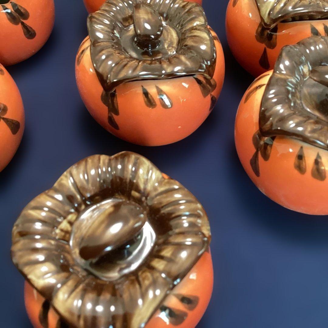 柿香合　珍味入れ　　10客　　新品未使用　　秋の器