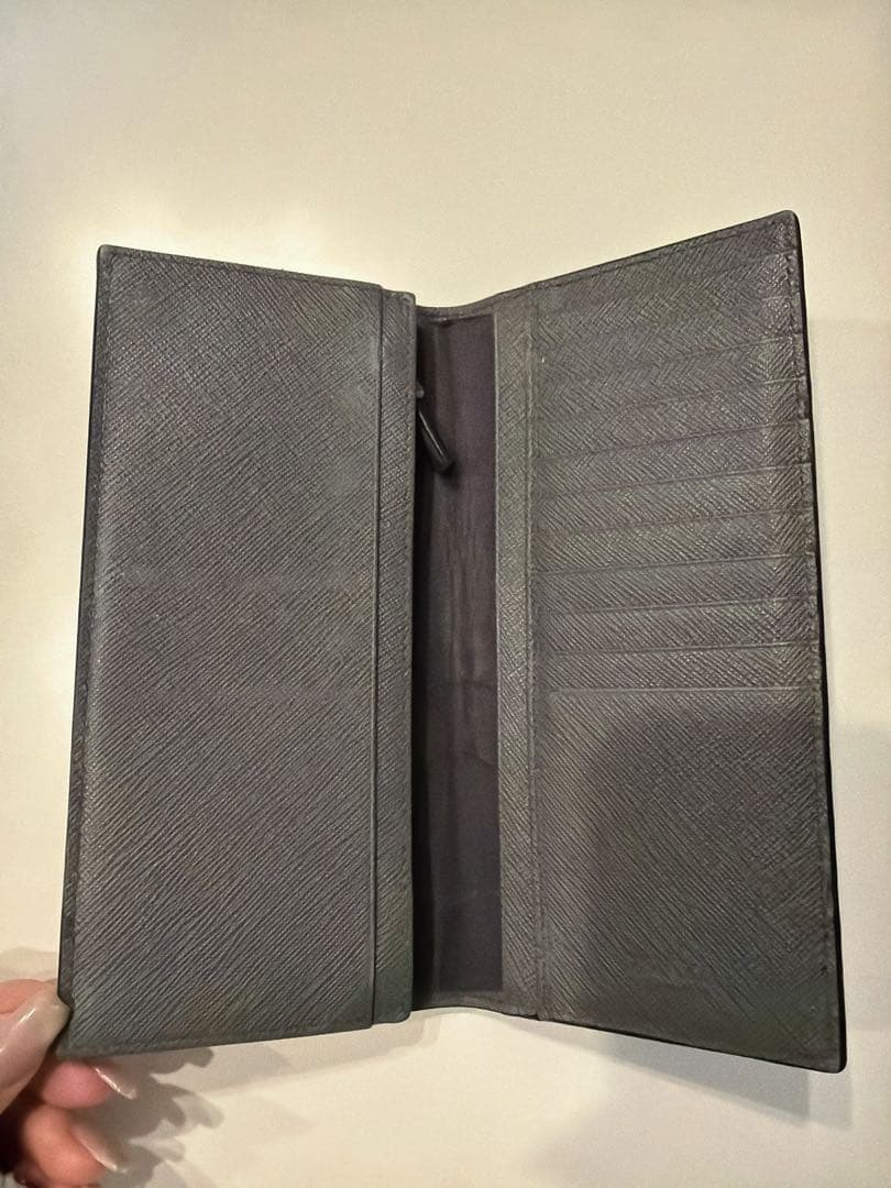 【即購入可】PRADA トリコロール ネイビー 長財布