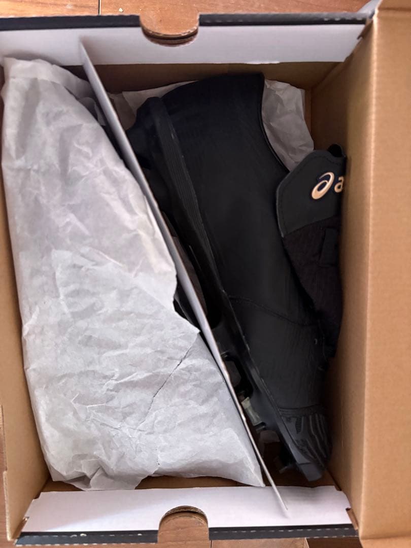 アシックス ゴールドステージ ブラック スパイクシューズ 箱付き