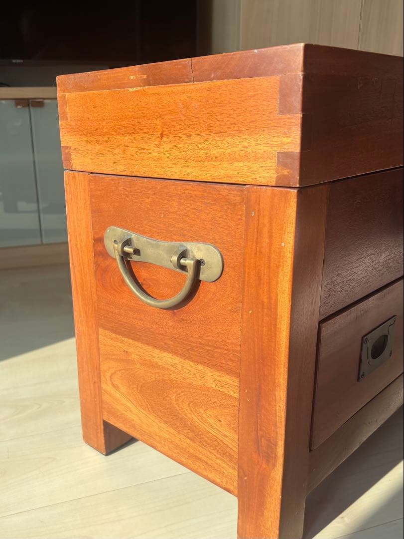 アンティーク調ボックスチェストベンチ H45✖️W99.2✖️D29.2