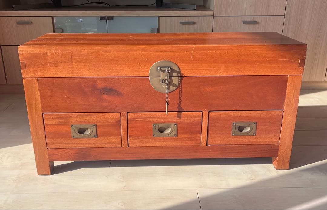 アンティーク調ボックスチェストベンチ H45✖️W99.2✖️D29.2