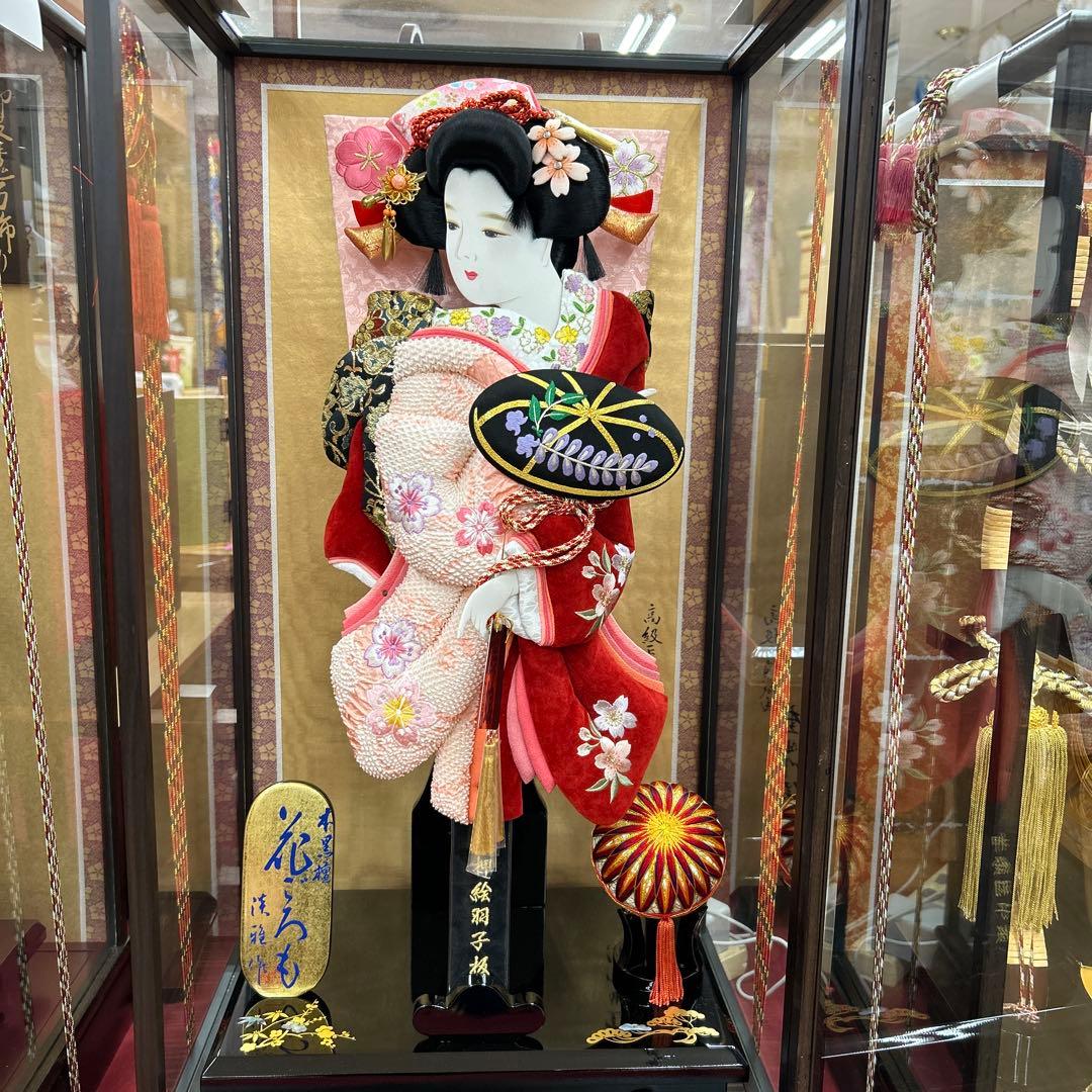 初正月＊羽子板飾り＊18号＊黒檀ケースp