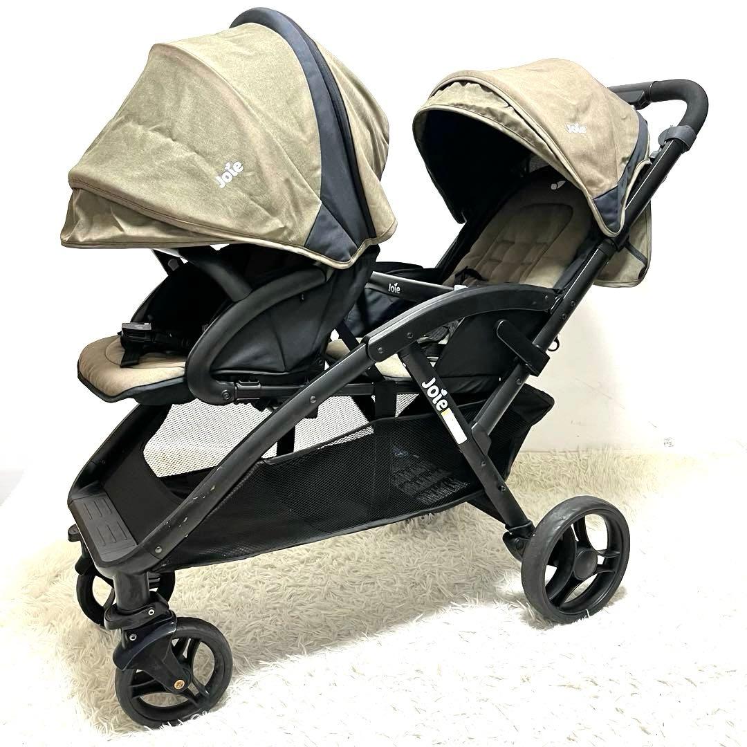 カトージ Joie ジョイ エヴァライトデュオ　オリーブ 2人乗り
