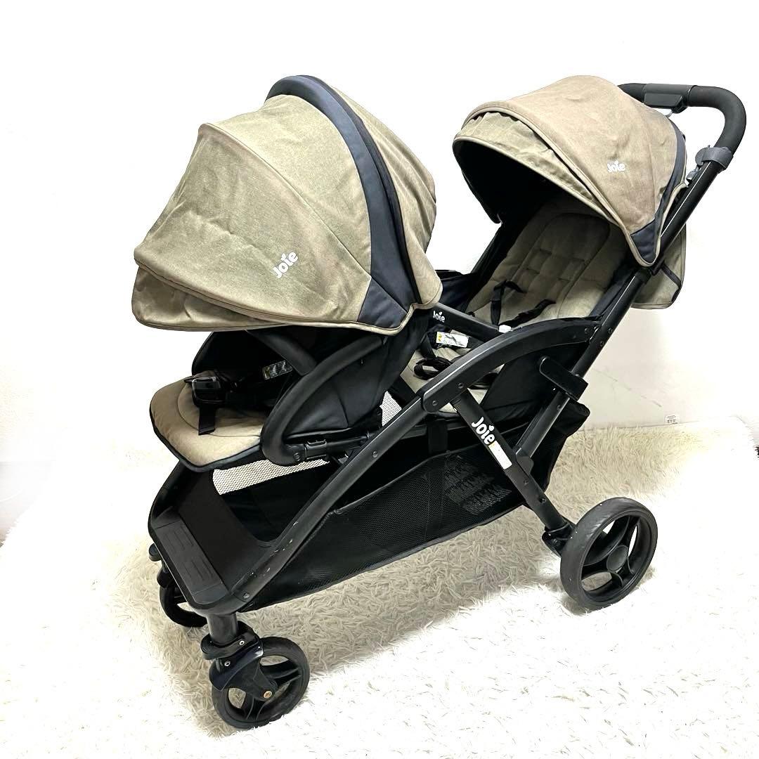 カトージ Joie ジョイ エヴァライトデュオ　オリーブ 2人乗り