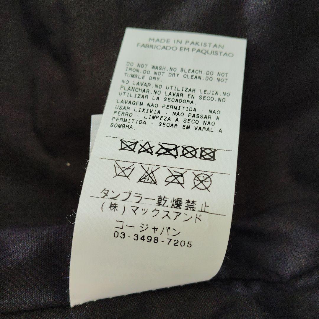 美品　MAX&Co.ブラウン レザーライダースジャケット　38