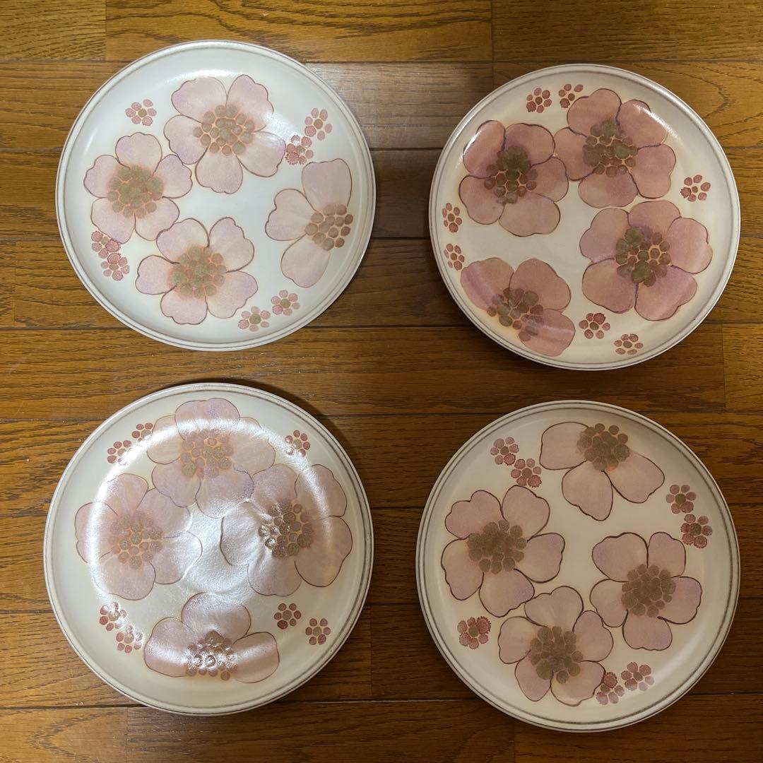 デンビー　皿　プレート　フラワー　花柄　ビンテージ　ヴィンテージ