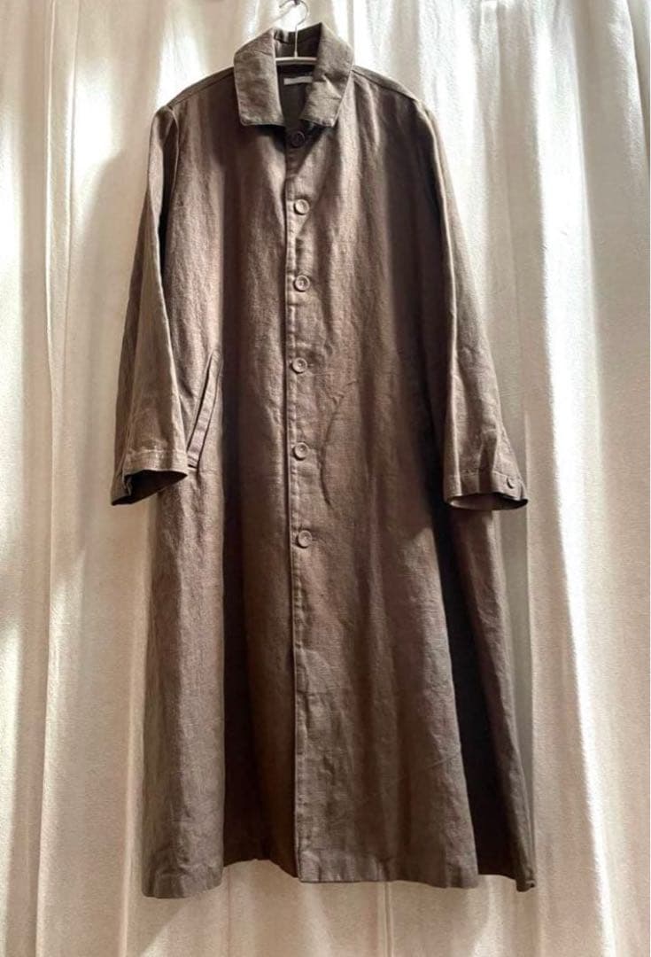 【最安値】【新品】フォグリネンワーク★ライリーコート 麻素材のロングコート