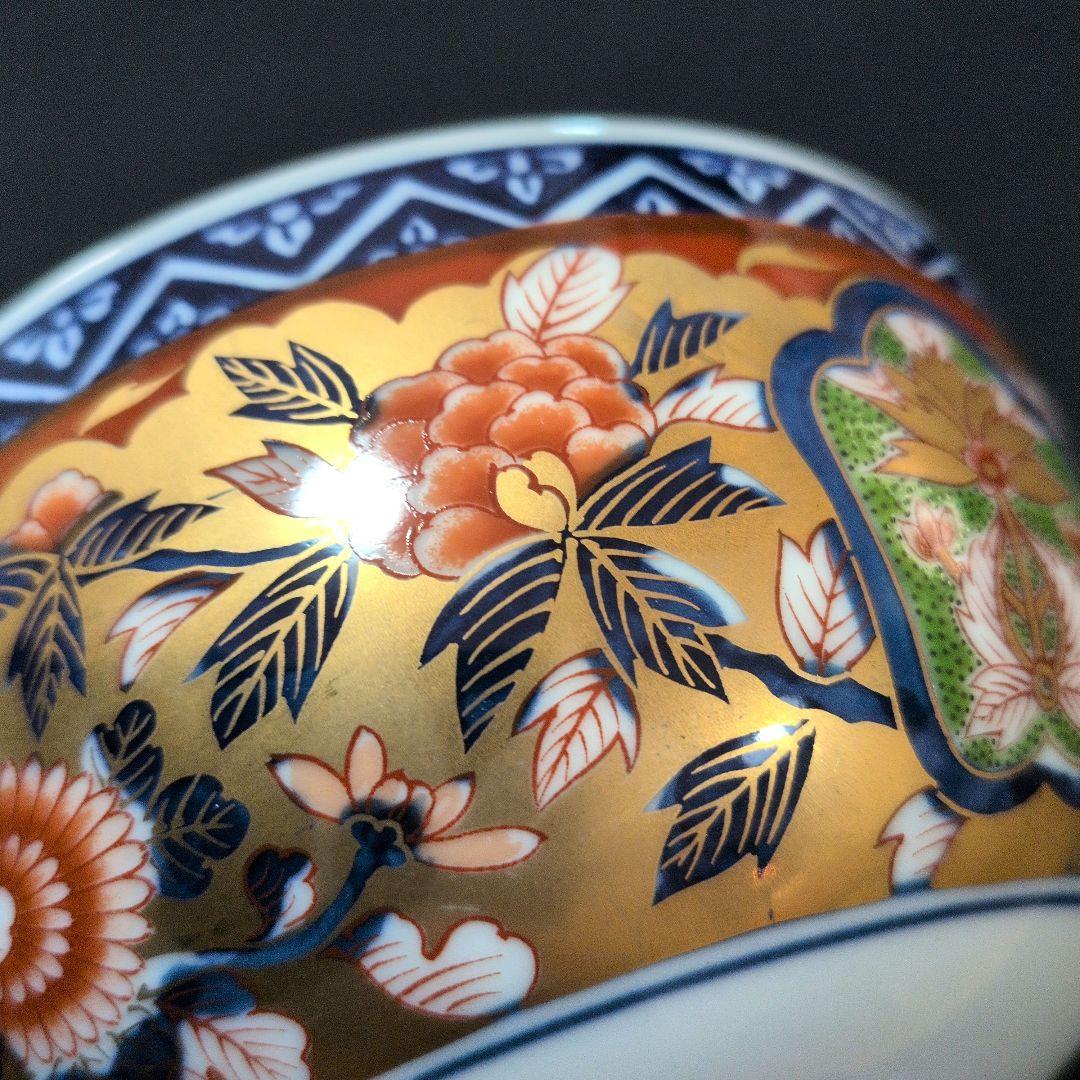 有田焼 其泉窯 極錦金彩古伊万里 雑煮碗揃 5客 木箱付