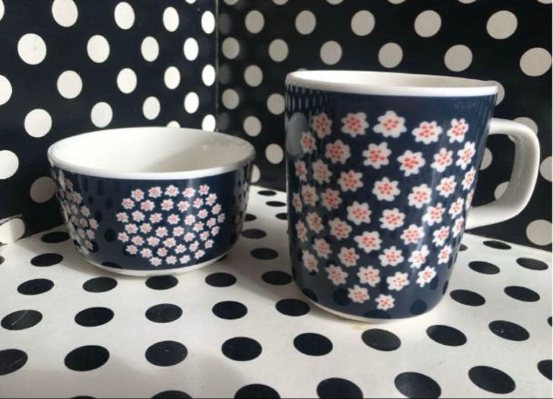 新品　マリメッコ プケッティ マグカップ　プレート　2セット