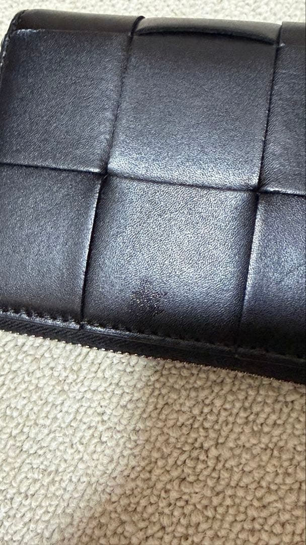 BOTTEGA VENETA ジップアラウンドウォレット 二つ折り財布　ブラック