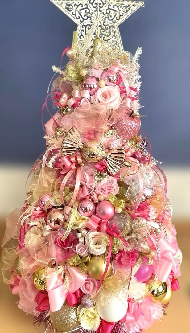 ピンクのクリスマスツリー❣️ミッチー❣️