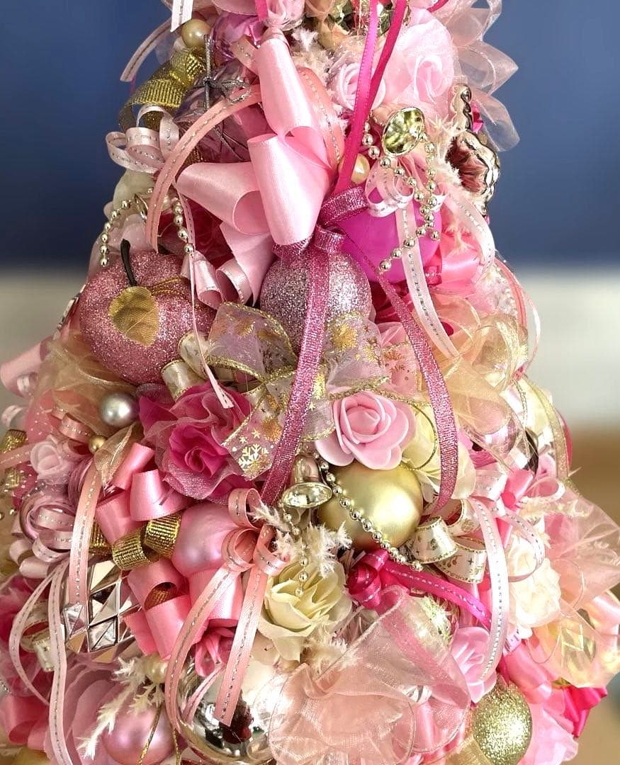ピンクのクリスマスツリー❣️ミッチー❣️