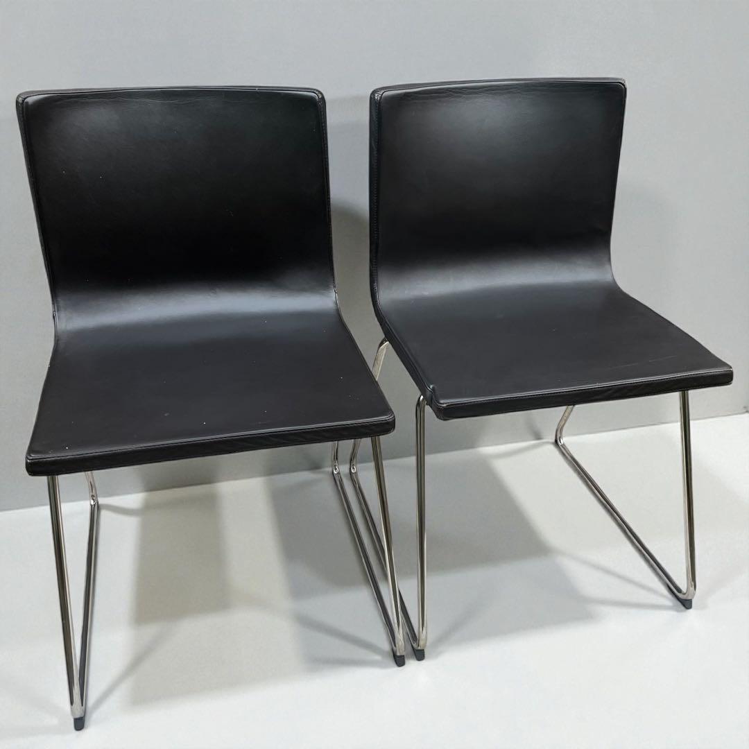 廃盤　IKEA イケア / BERNHARD ベルナード チェア 2脚セット　黒