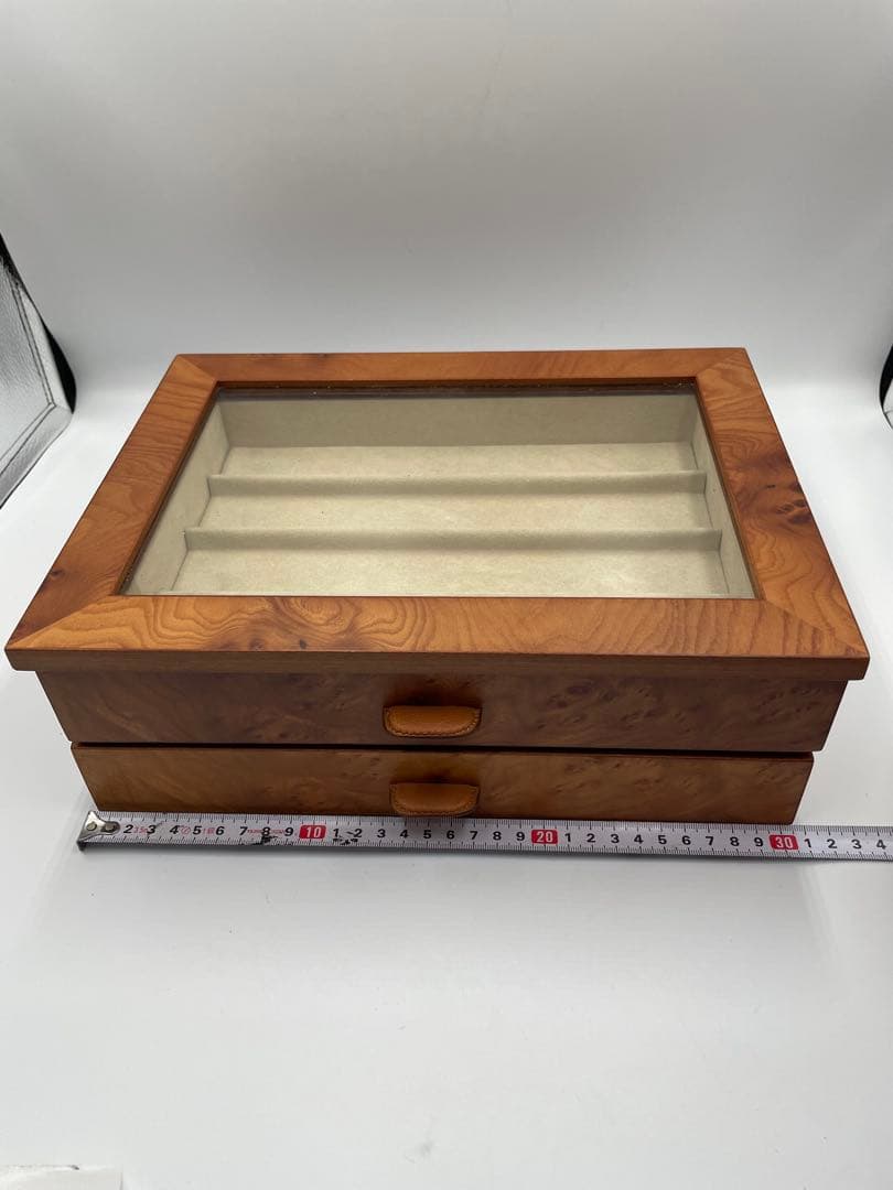 AGRESTI アグレスティ ジュエリーボックス 木製 2段 イタリア製 根杢