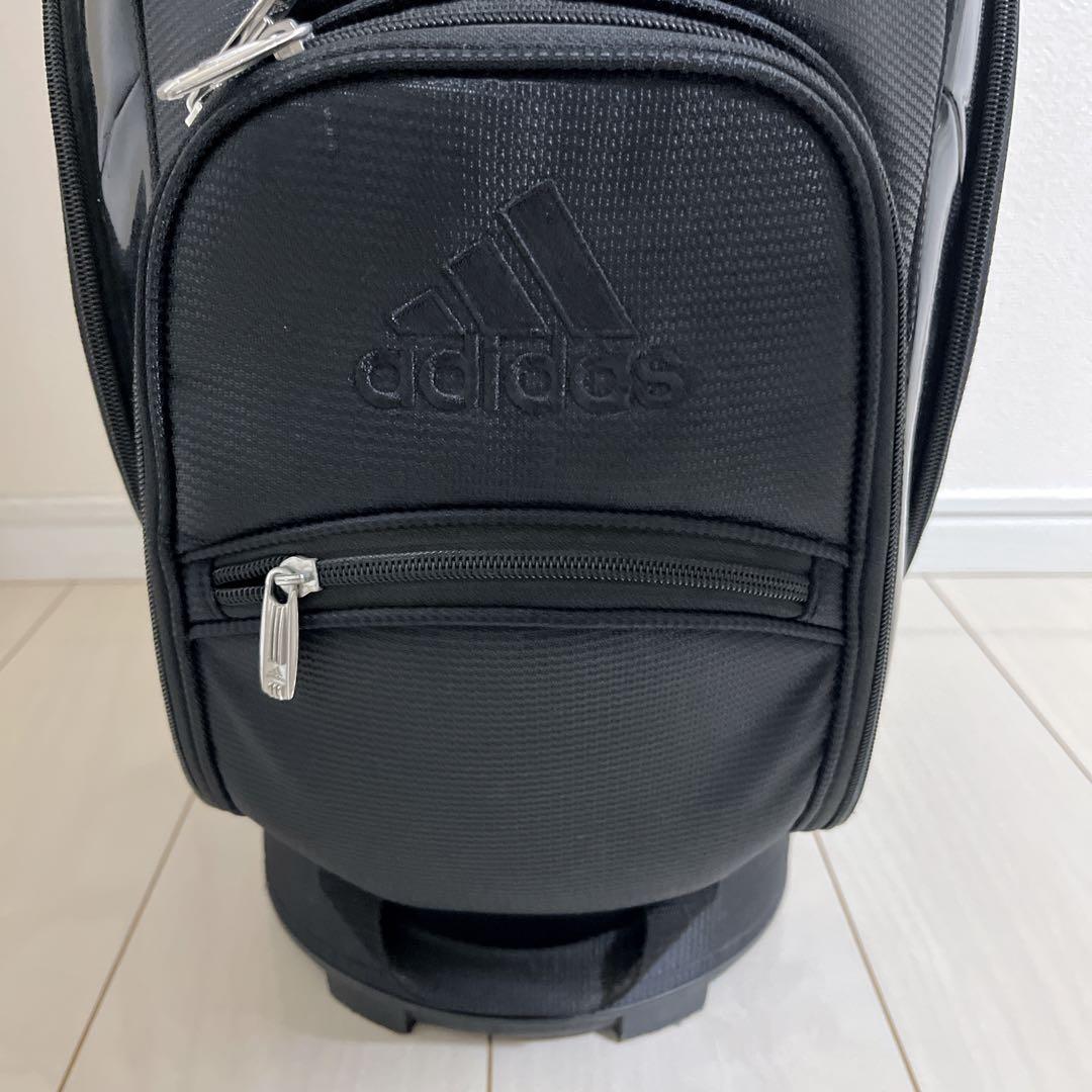 adidas アディダス キャディバッグ ゴルフ ブラック ヘッドカバー付き