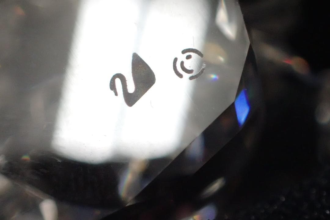 4/未使用品 スワロフスキー クリスベア クミコ 扇子 着物 日本舞踊 置物