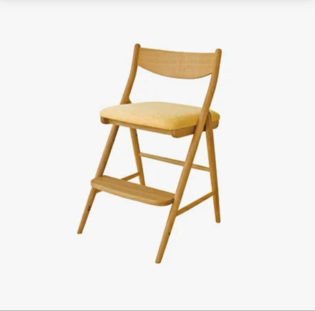 北欧　デザイン 飛騨産業 キツツキ 高さ調整 学習椅子 オーク オイル塗装