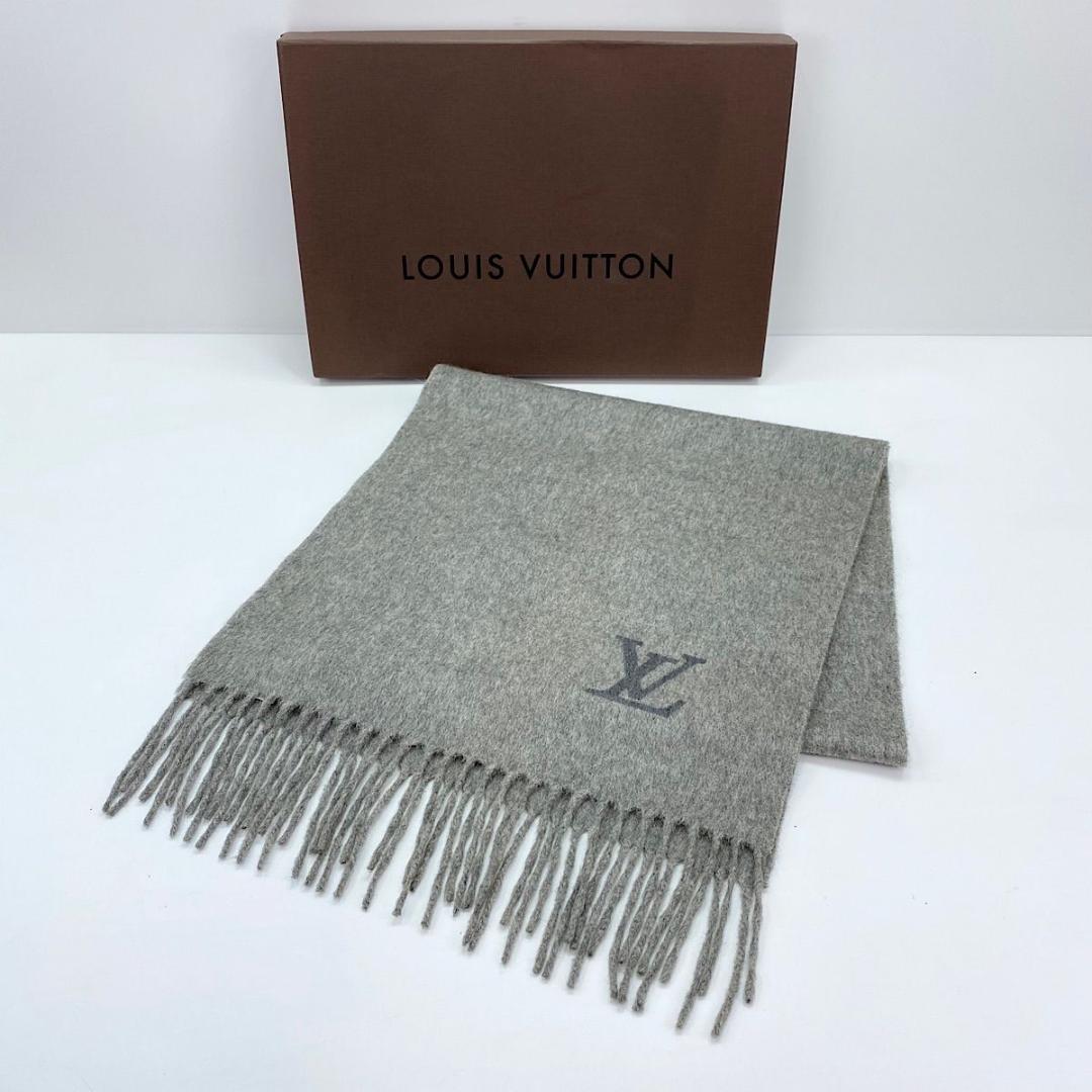 【美品】ルイヴィトン エシャルプ・ジェラム カシミヤ マフラー M71287