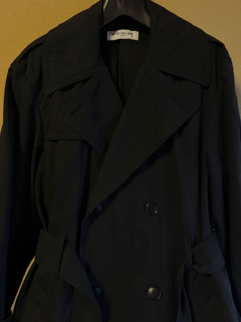 takashi/RUDE GALLERYブラック トレンチコート