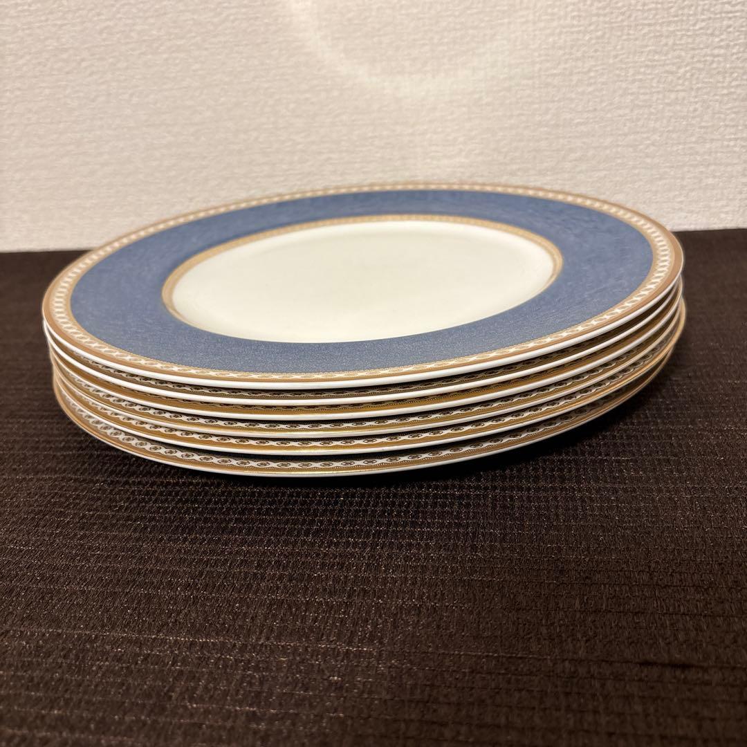 ウェッジウッド　ユーランダー　パウダーブルー　ディナープレート　27.5cm