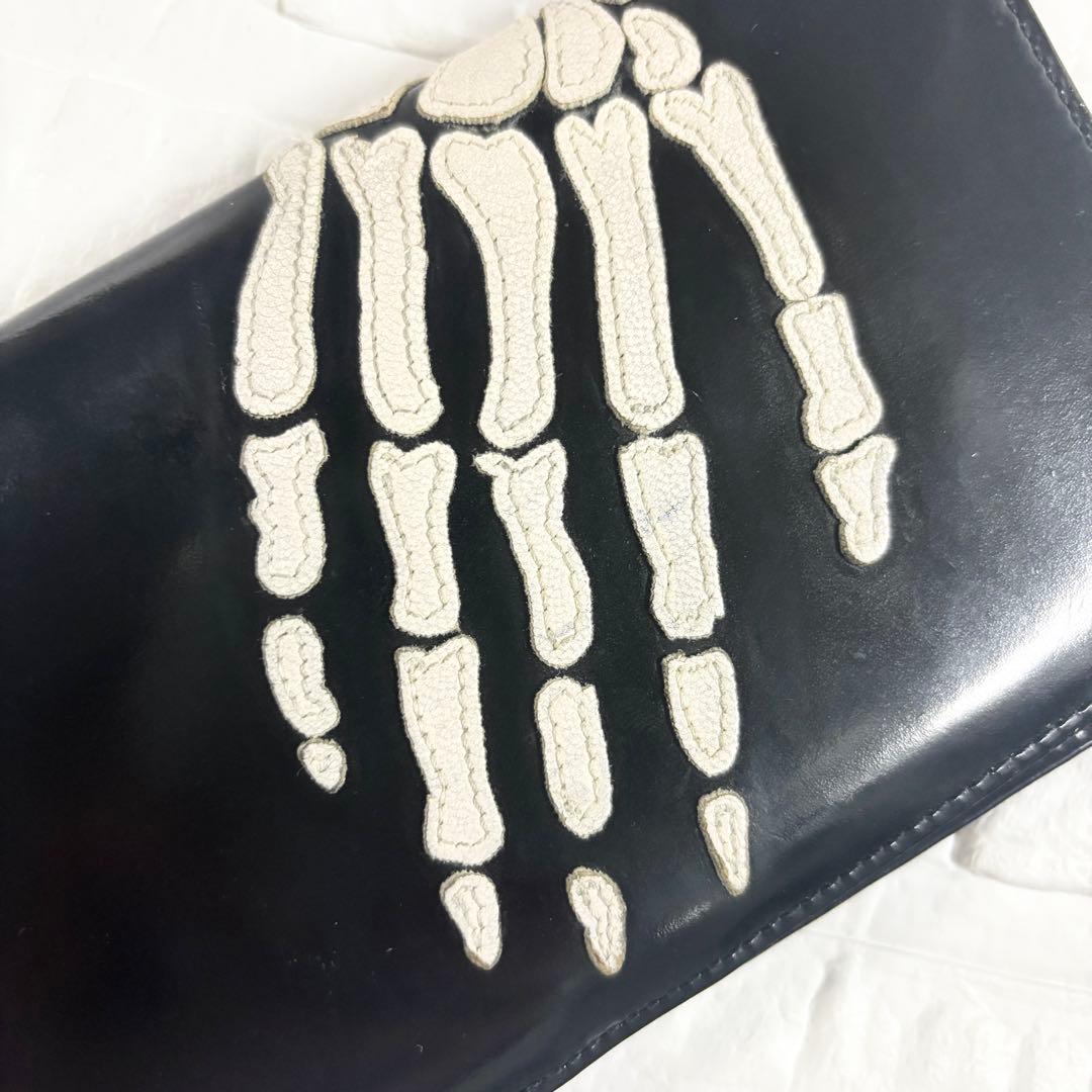 【希少】UNDERCOVERISM スカルハンド 長財布 ブラック レザー