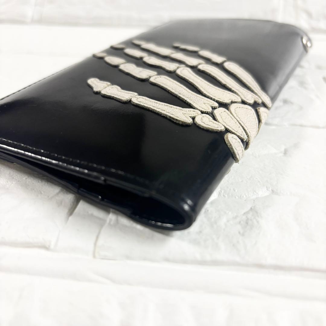 【希少】UNDERCOVERISM スカルハンド 長財布 ブラック レザー
