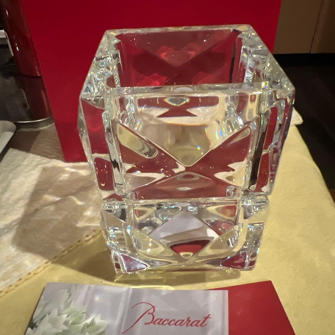 Baccarat クリスタル花瓶 四角形