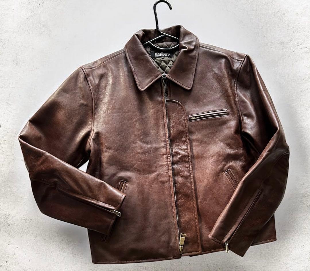 Marlboro マルボロ　ホースハイド　レザージャケット・ブルゾン　馬革