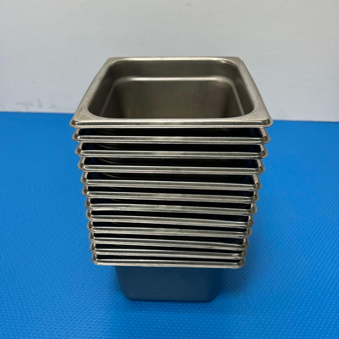 DO-EN ホテルパン　100mm 12個セット　1/6 ステンレス　業務用