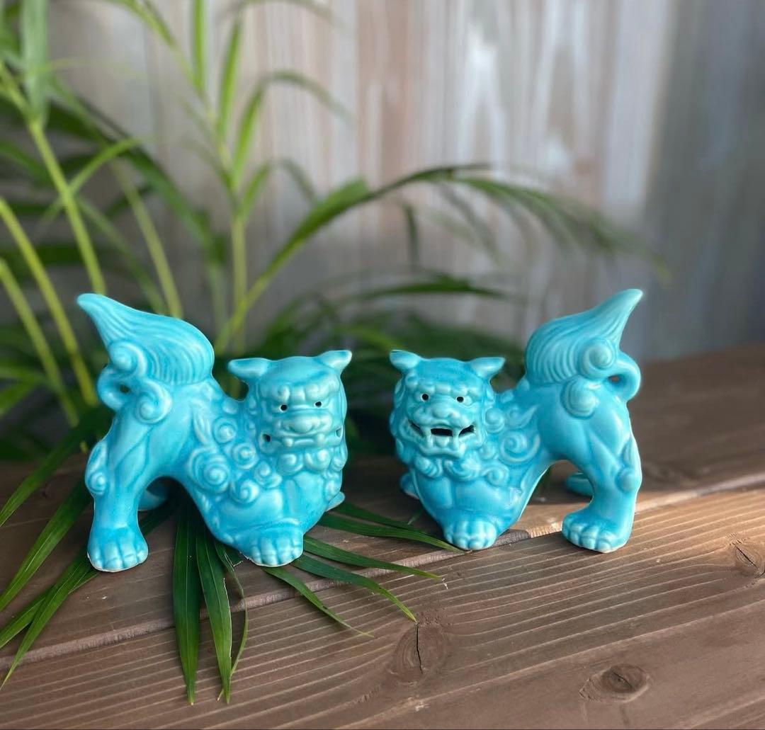 琉球ブルーシーサー小 MKCafe ウミカジテラス 沖縄ワールド