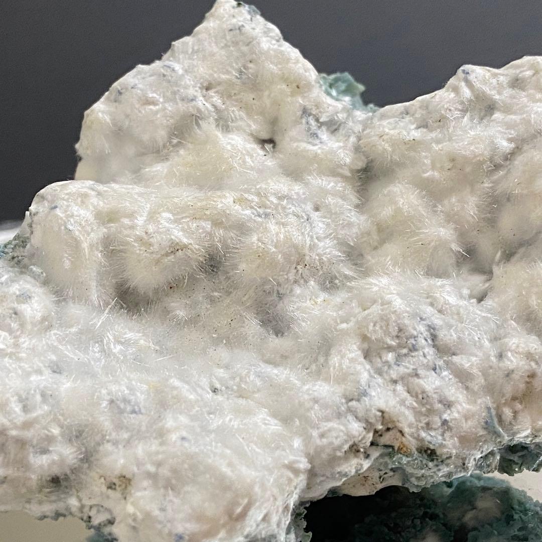 ブルーカルセドニー　モルデナイト　共生鉱物標本　原石鉱石　天然石　ストーン