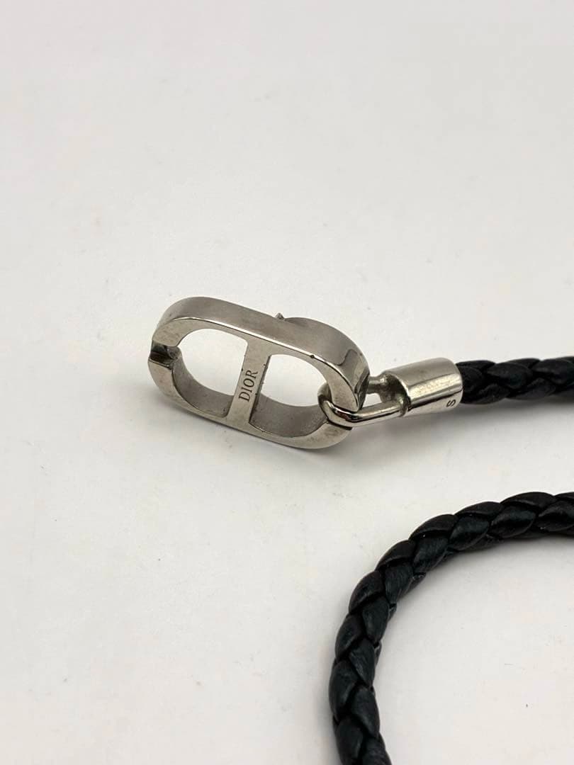 Dior CD Icon ブレイドレザー ダブルブレスレット