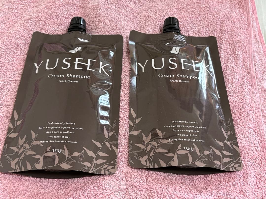 YUSEEK カラーシャンプーダークブラウン 350g2個セット