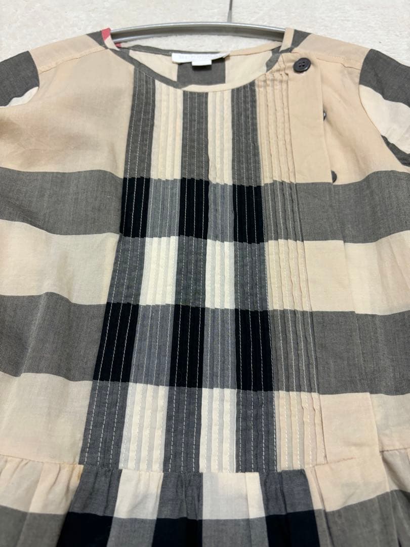 バーバリー　8y128cm 半袖ワンピース