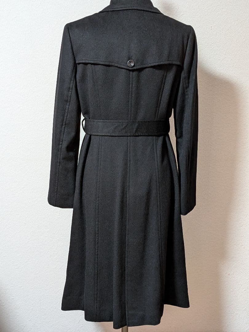 カシミヤ100% ダブルブレスト ロングコート