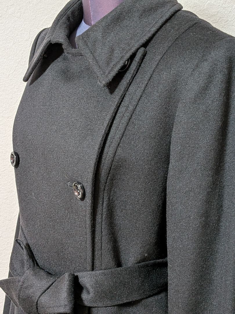 カシミヤ100% ダブルブレスト ロングコート