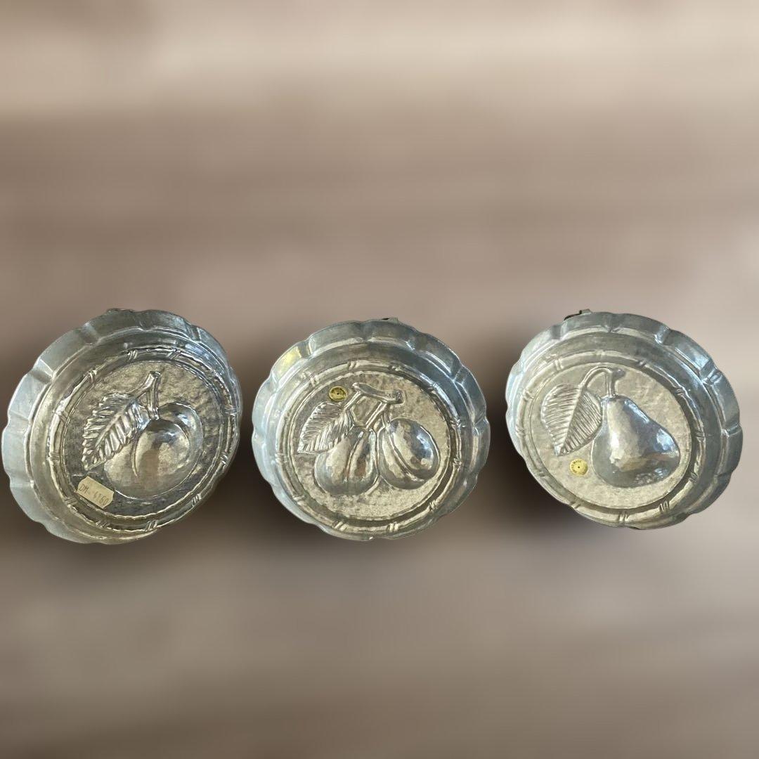 スイス製　お菓子型　3個　壁掛け　希少　アンティーク　Birth-Gramm