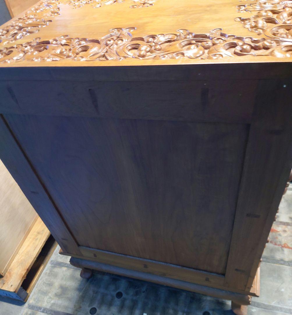 アンティーク家具　アジアン家具　高級手彫り家具　軽井沢彫