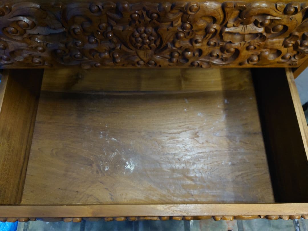 アンティーク家具　アジアン家具　高級手彫り家具　軽井沢彫