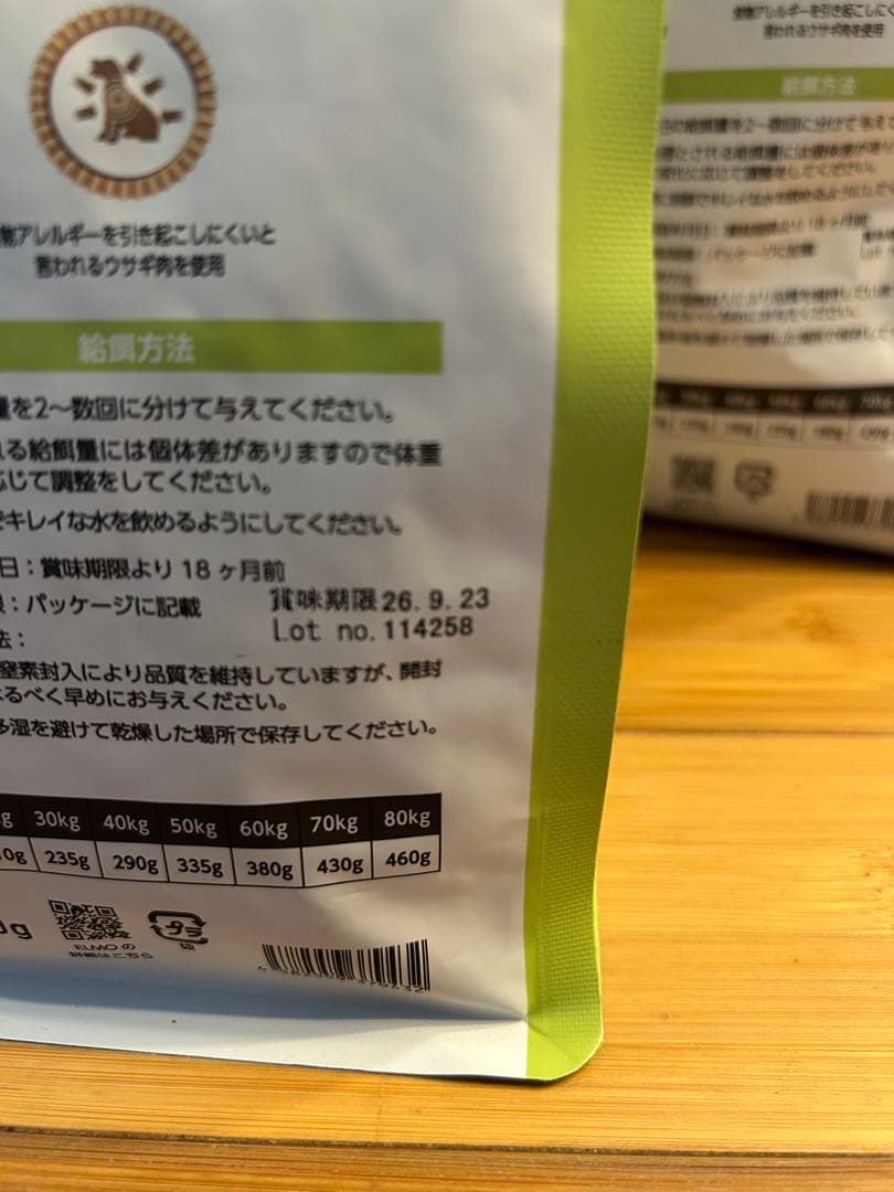 犬　エルモ　ウサギ肉　ライス&ポテト