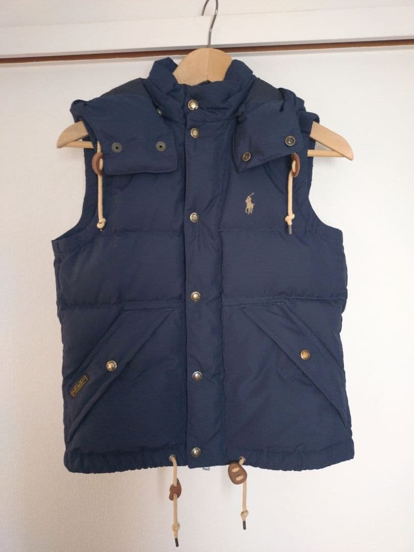 POLO RALPH LAUREN ネイビー ダウンベスト XS週末×連休値下げ