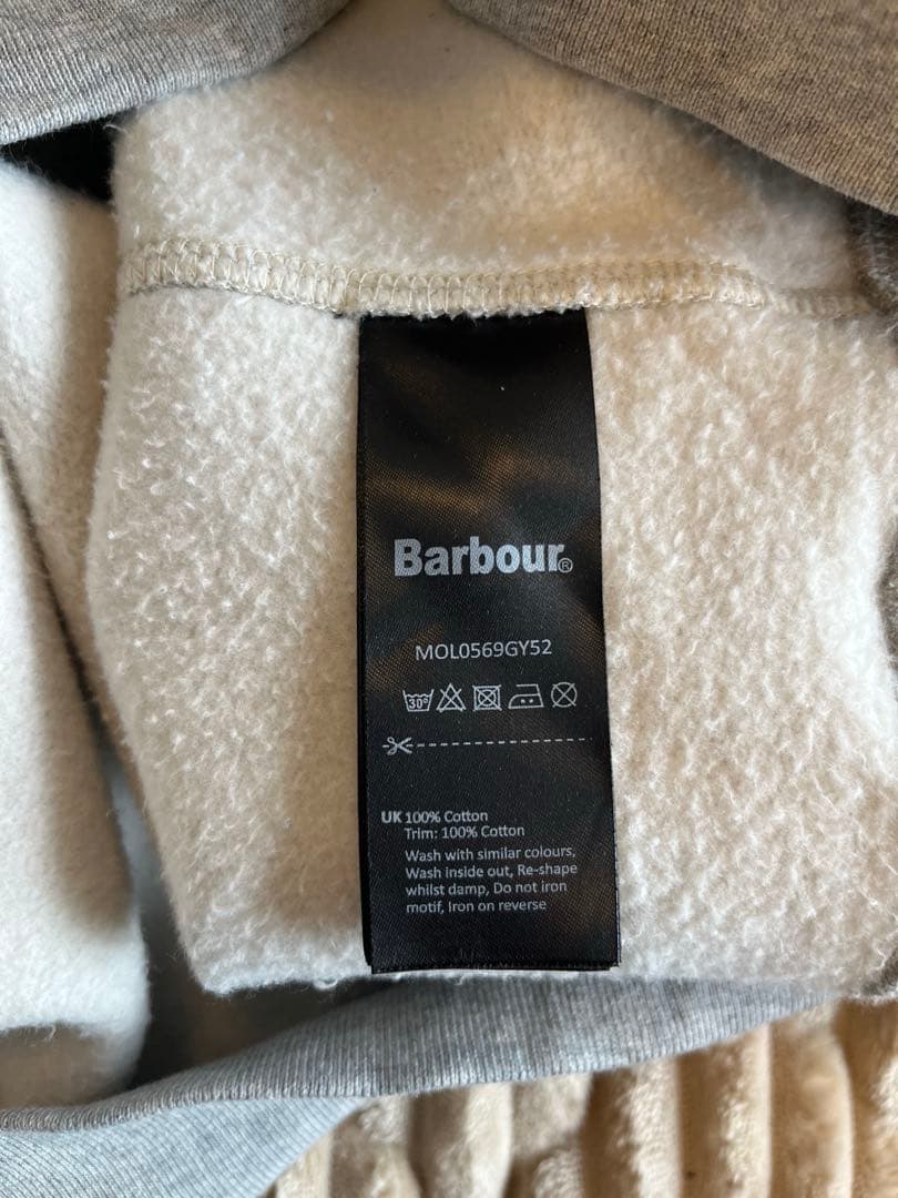 メゾンキツネ✖︎Barbour 裏起毛パーカー