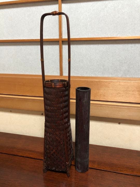 竹花籠　竹細工